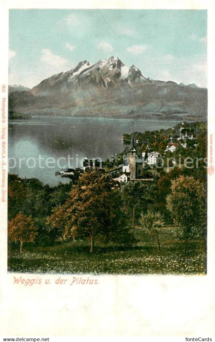 13738707 Weggis Vierwaldstaettersee Mit Pilatus Weggis Vierwaldstaettersee - Sonstige & Ohne Zuordnung