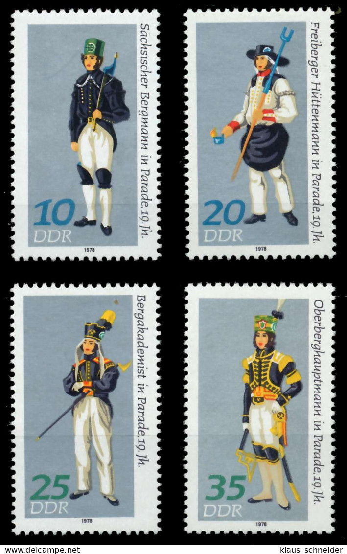 DDR 1978 Nr 2318-2321 Postfrisch X1A44C2 - Unused Stamps