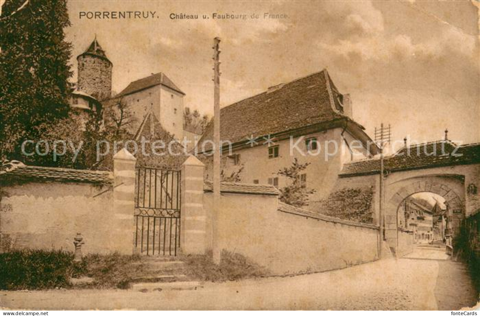 13738627 Porrentruy Chateau Und Faubourg De France Porrentruy - Andere & Zonder Classificatie