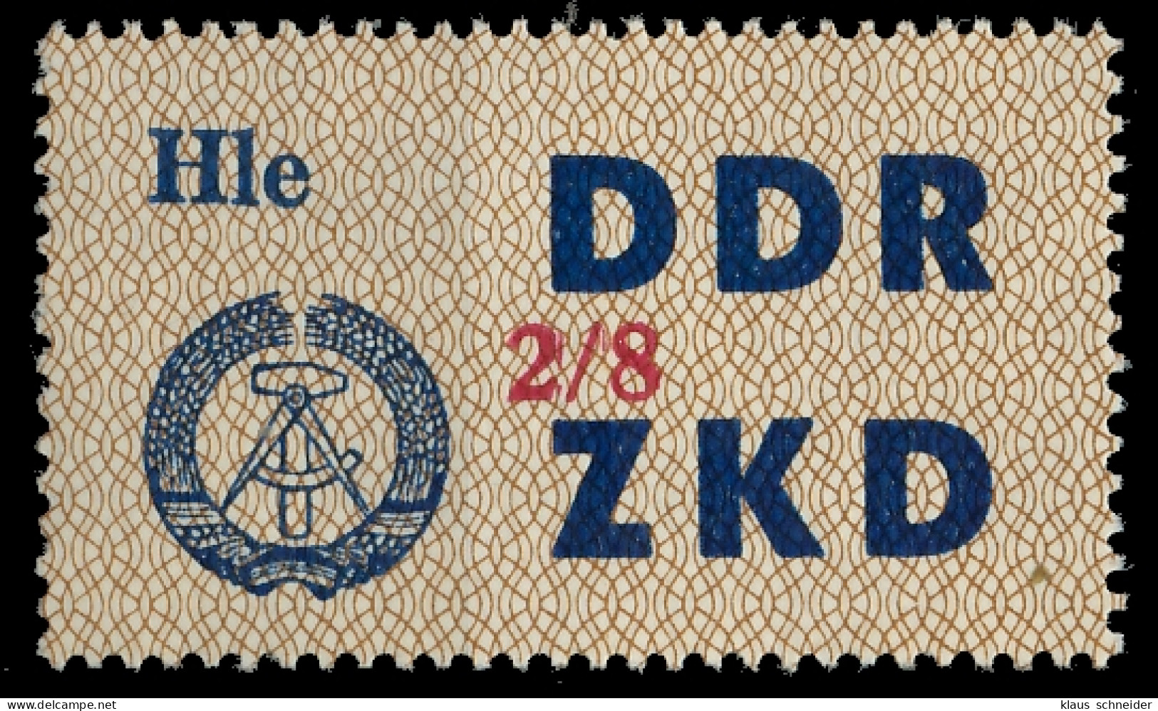 DDR DIENST LAUFKONTROLLZETTEL Nr 37 2 08 - VIII X1C4F2A - Andere & Zonder Classificatie