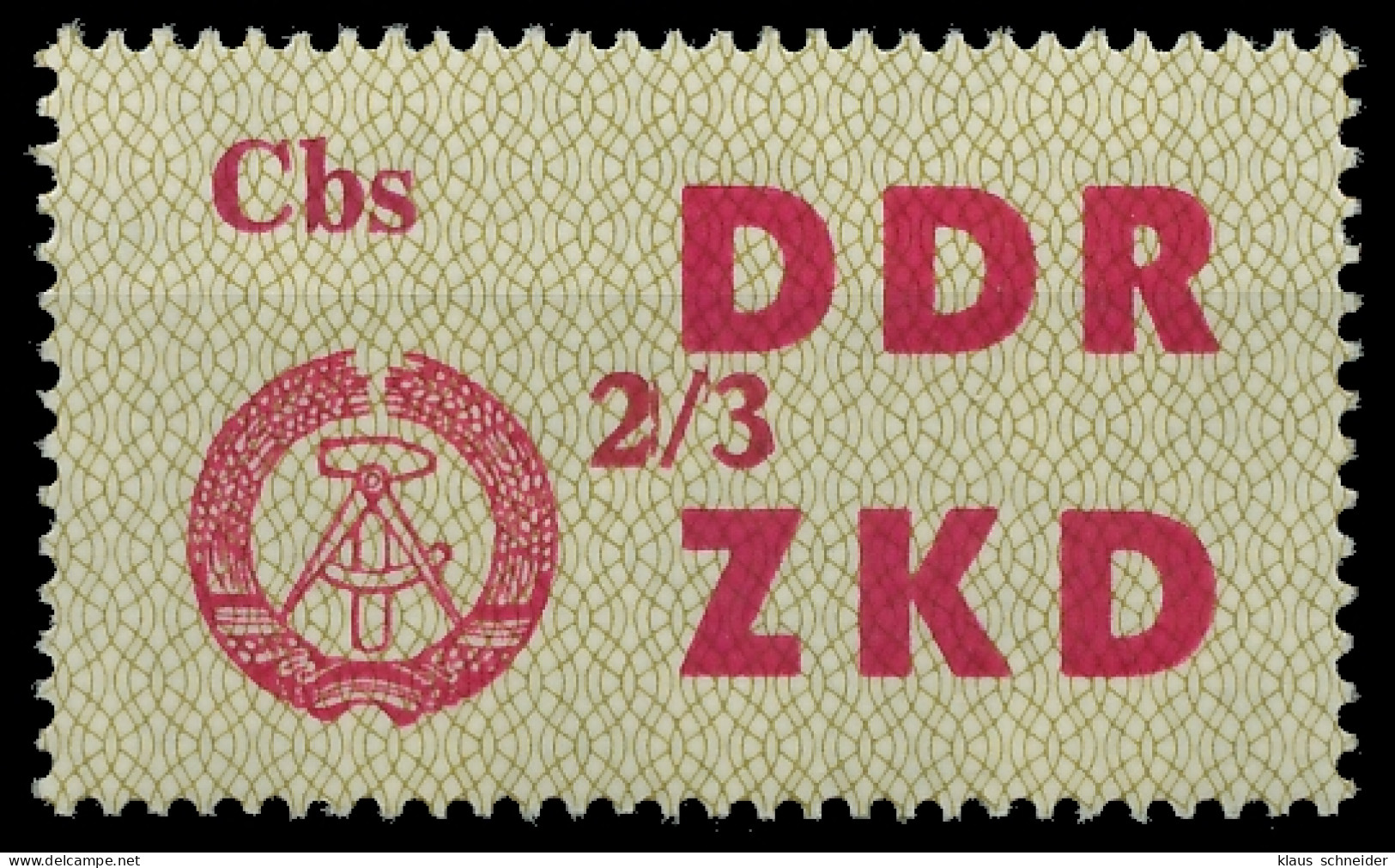 DDR DIENST LAUFKONTROLLZETTEL Nr 32 2 3 - III X1C4F3E - Otros & Sin Clasificación
