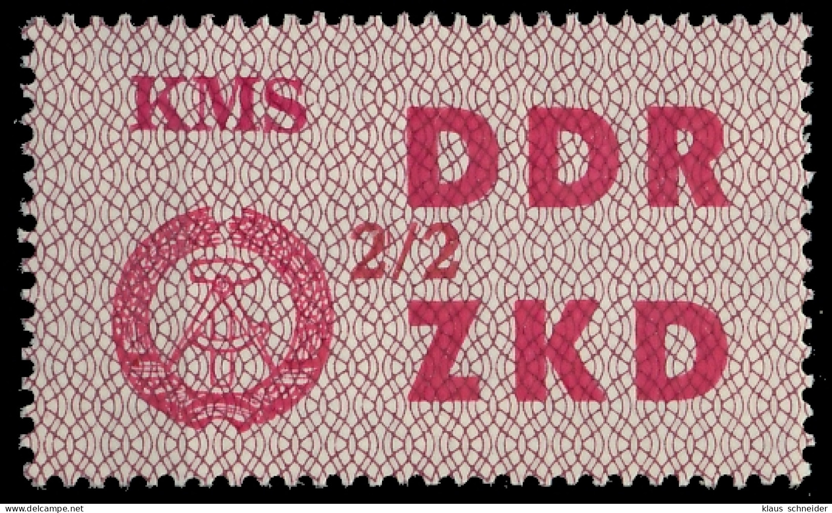 DDR DIENST LAUFKONTROLLZETTEL Nr 38 2 02 - II Ungebraucht X1C4F56 - Other & Unclassified