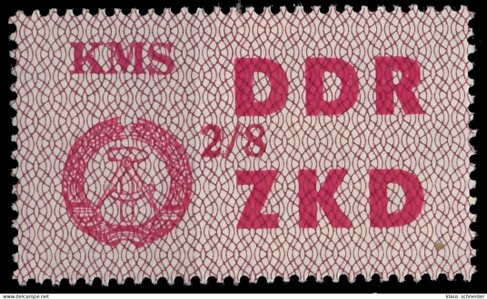 DDR DIENST LAUFKONTROLLZETTEL Nr 38 2 08 - VIII X1C4F7E - Autres & Non Classés