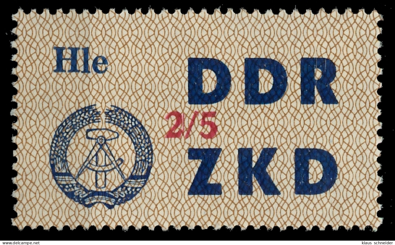 DDR DIENST LAUFKONTROLLZETTEL Nr 37 2 05 - V Postfrisch X1C4F86 - Sonstige & Ohne Zuordnung