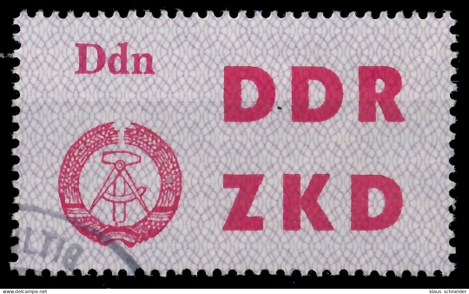 DDR DIENST LAUFKONTROLLZETTEL Nr 3 Gestempelt X1CD96E - Otros & Sin Clasificación