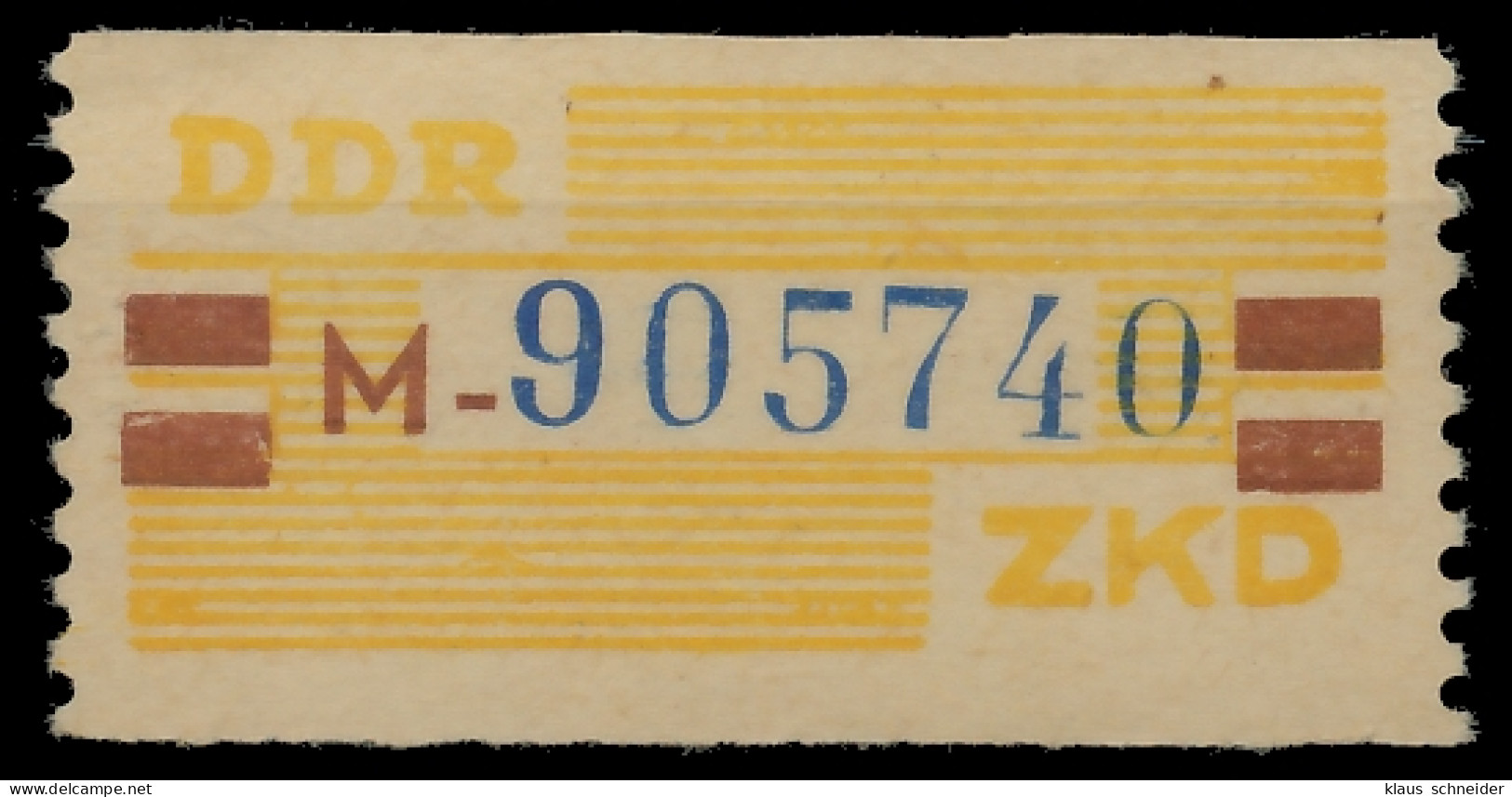 DDR DIENST WERTSTREIFEN Nr 25M ND Postfrisch X1CDB02 - Other & Unclassified