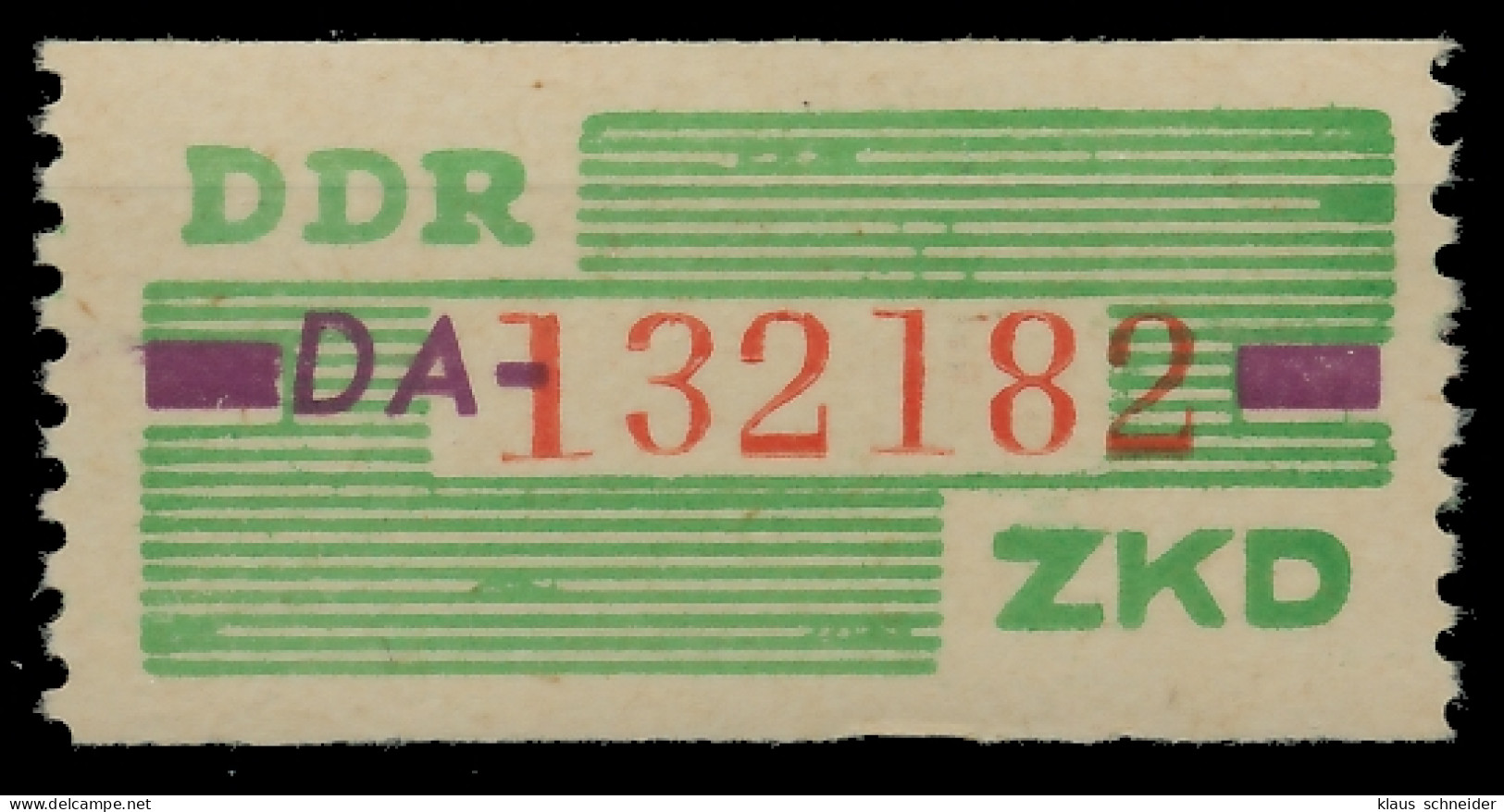 DDR DIENST WERTSTREIFEN Nr 24DA Postfrisch X1CDB0E - Other & Unclassified