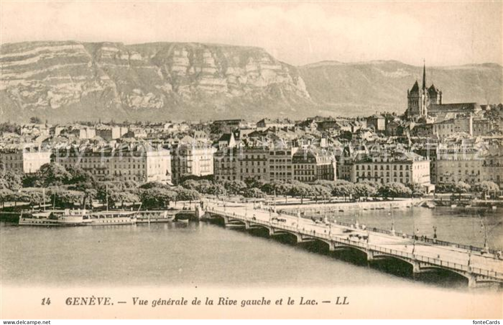 13738517 Geneve GE Vue Generale De La Rive Gauche Et Le Lac Geneve GE - Sonstige & Ohne Zuordnung