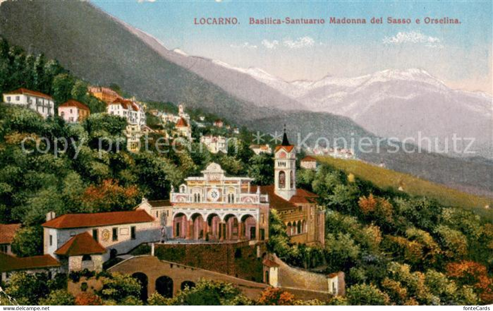 13738417 Locarno TI Basilica Santuario Madonna Del Sasso E Orselina Locarno TI - Other & Unclassified