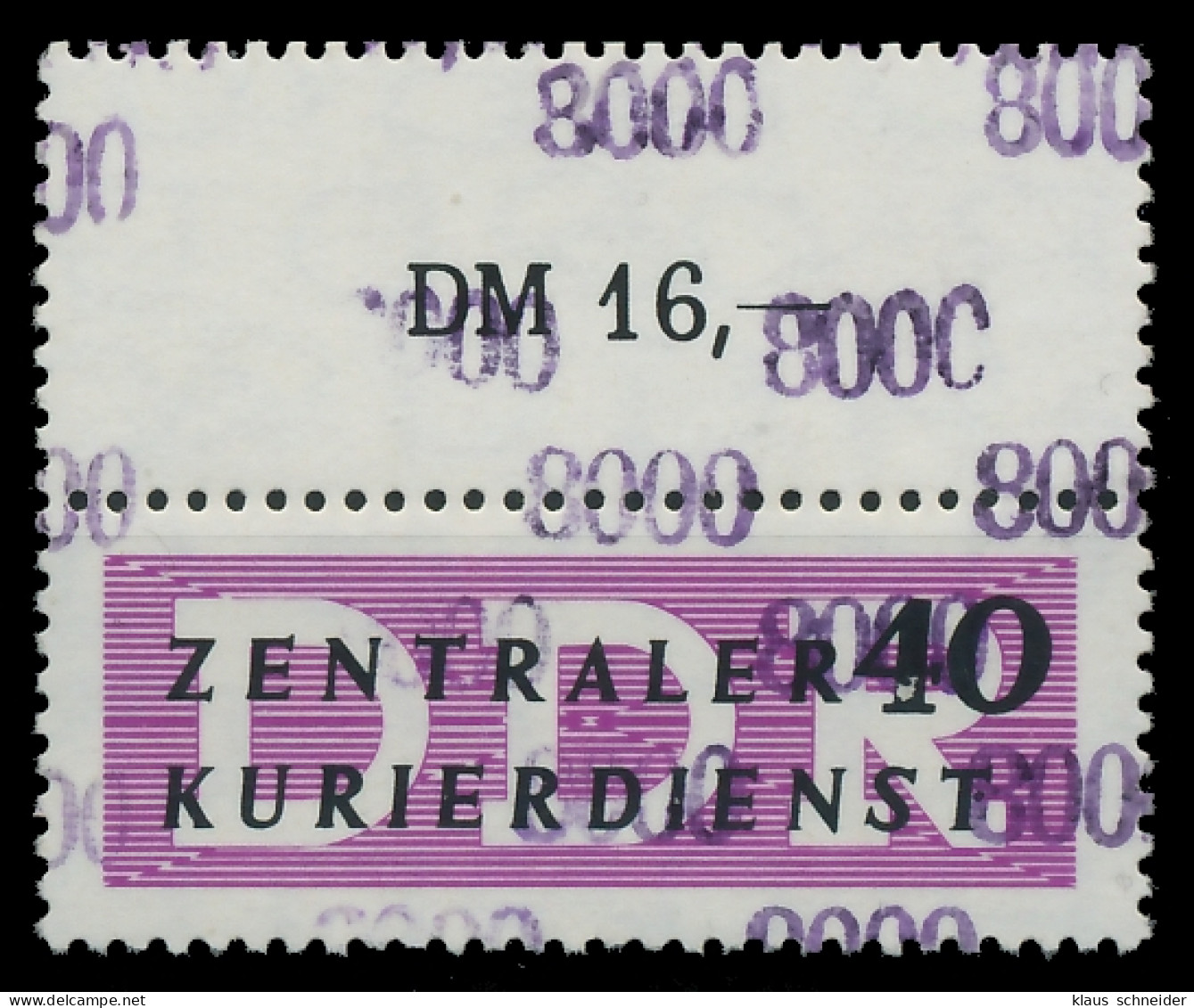 DDR DIENST VERWALTUNGSPOST-A ZKD Nr 12 N8000L Ungebraucht X1D2B6E - Autres & Non Classés