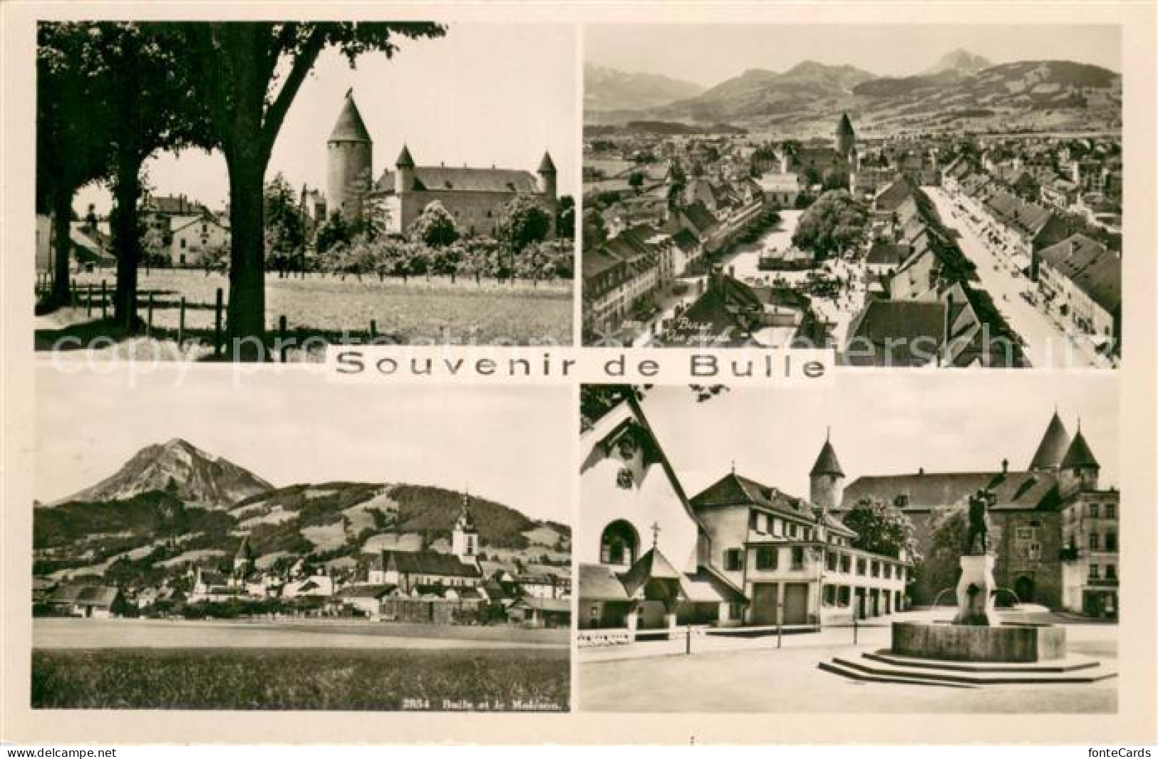 13738367 Bulle FR Chateau Panorama Brunnen Bulle FR - Sonstige & Ohne Zuordnung