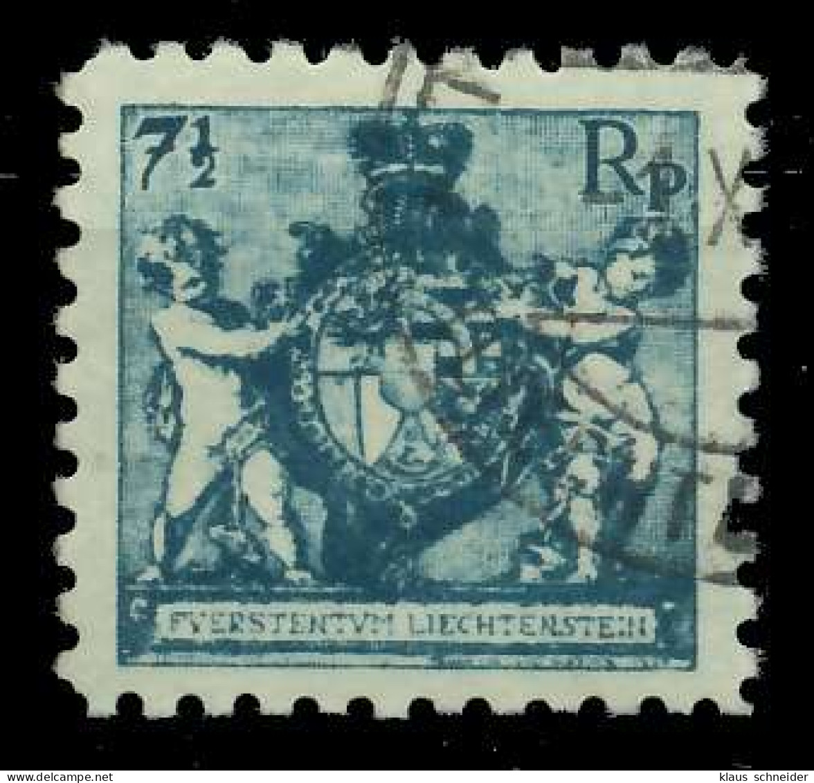 LIECHTENSTEIN 1921 Nr 49A Gestempelt ATTEST X1D7D32 - Gebruikt