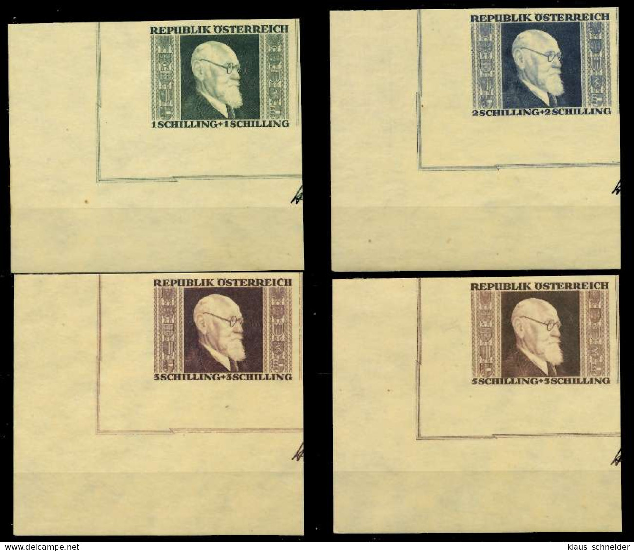 ÖSTERREICH 1946 Nr 772B-775B Postfrisch ECKE-ULI X1E8D56 - Neufs
