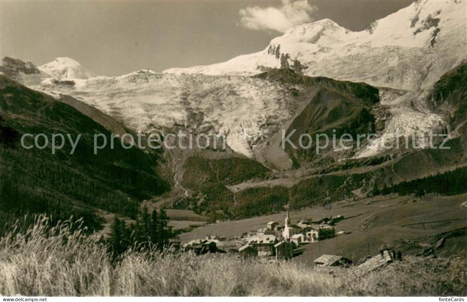 13738207 Saas-Fee Mit Allalinhorn Alphubel Feegletscher Saas-Fee - Andere & Zonder Classificatie