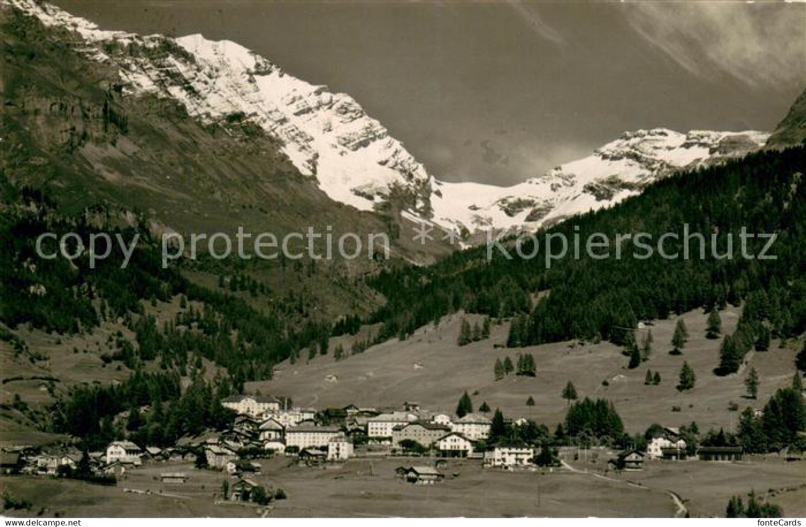 13738199 Leukerbad VS Mit Balmhorn Gitzifurgge Und Ferden Rothorn  - Andere & Zonder Classificatie