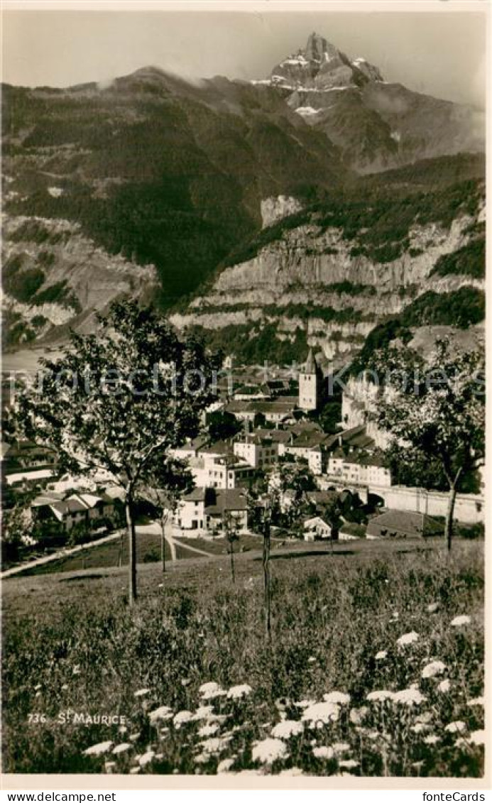 13738179 St Maurice  Valais Panorama  - Altri & Non Classificati