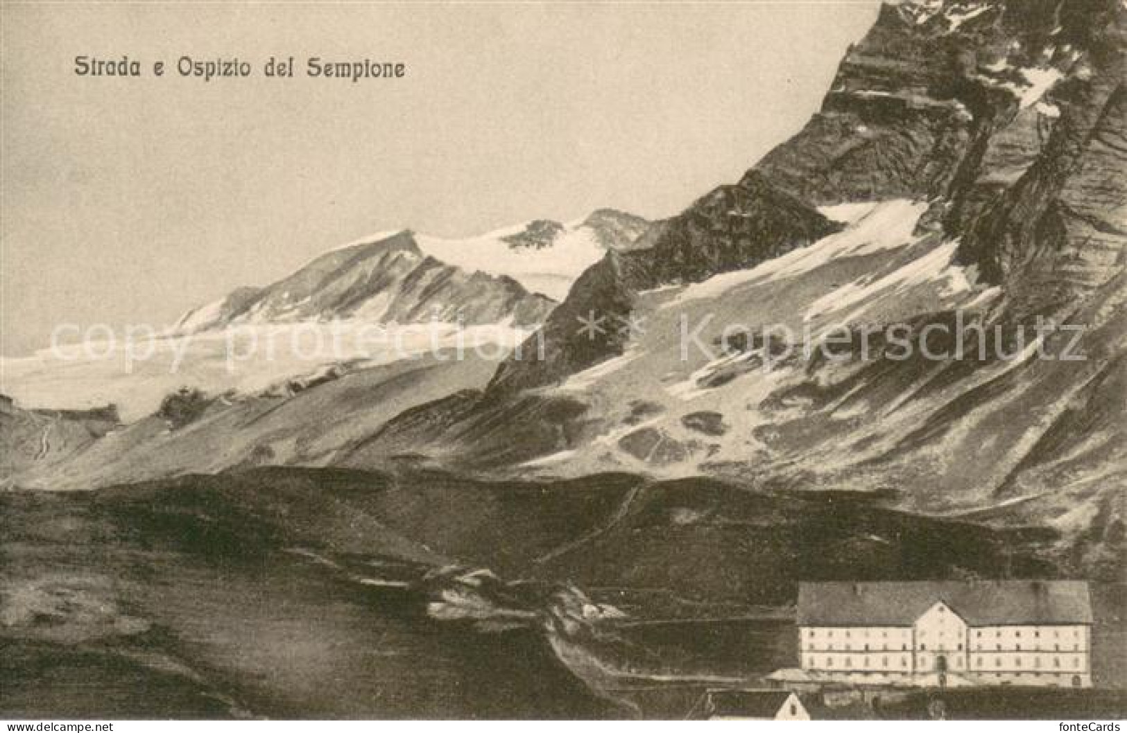 13738069 Simplonpass Strada E Ospizio Del Sempione Berghotel Alpen Simplonpass - Other & Unclassified