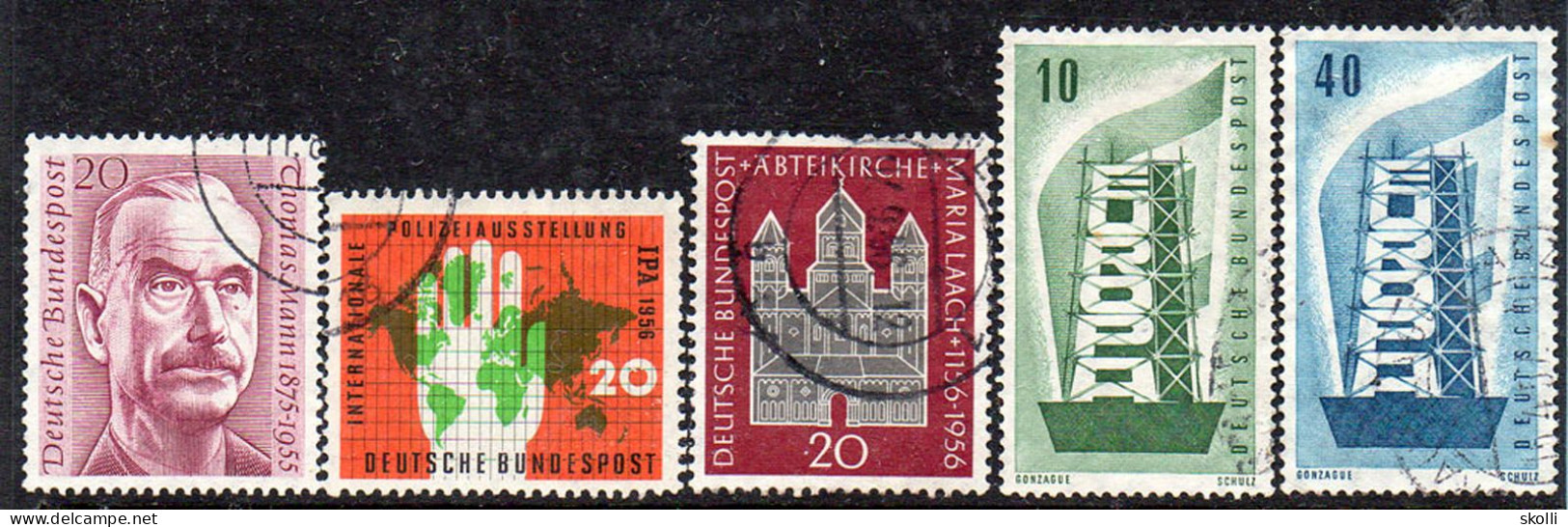 GERMANY.  1956/60. Five Different Issue And Hauss. - Gebraucht