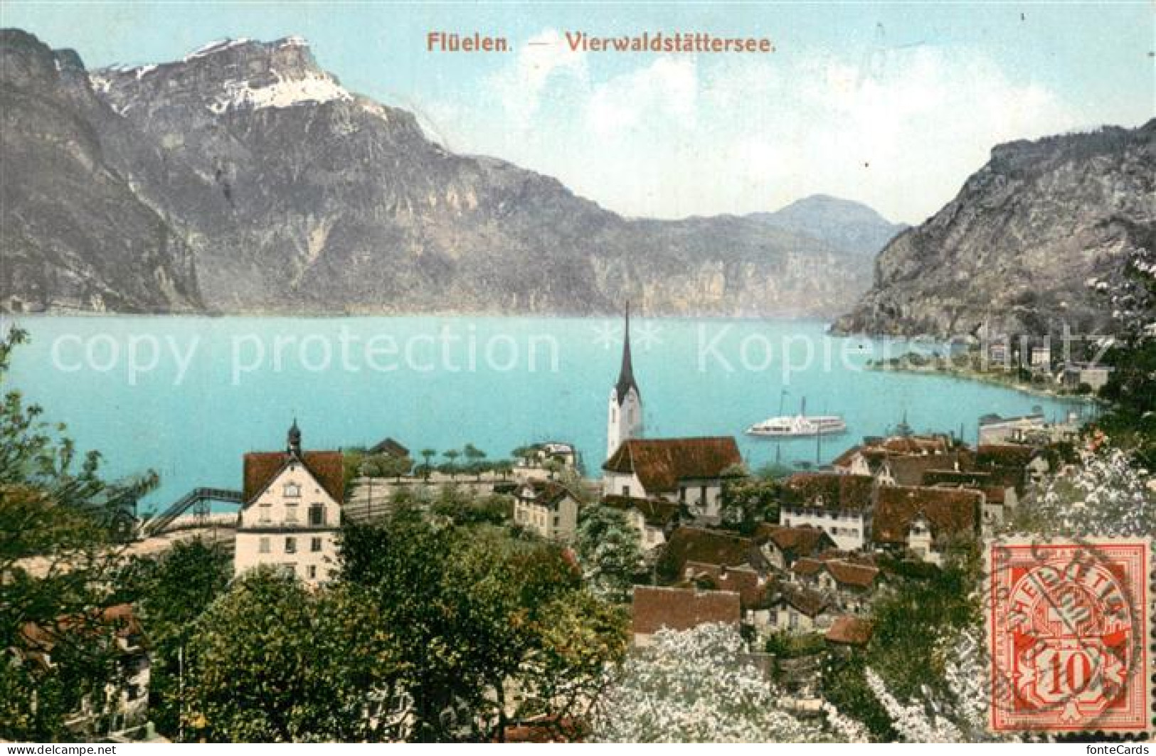 13737997 Flueelen Vierwaldstaettersee UR Panorama  - Sonstige & Ohne Zuordnung