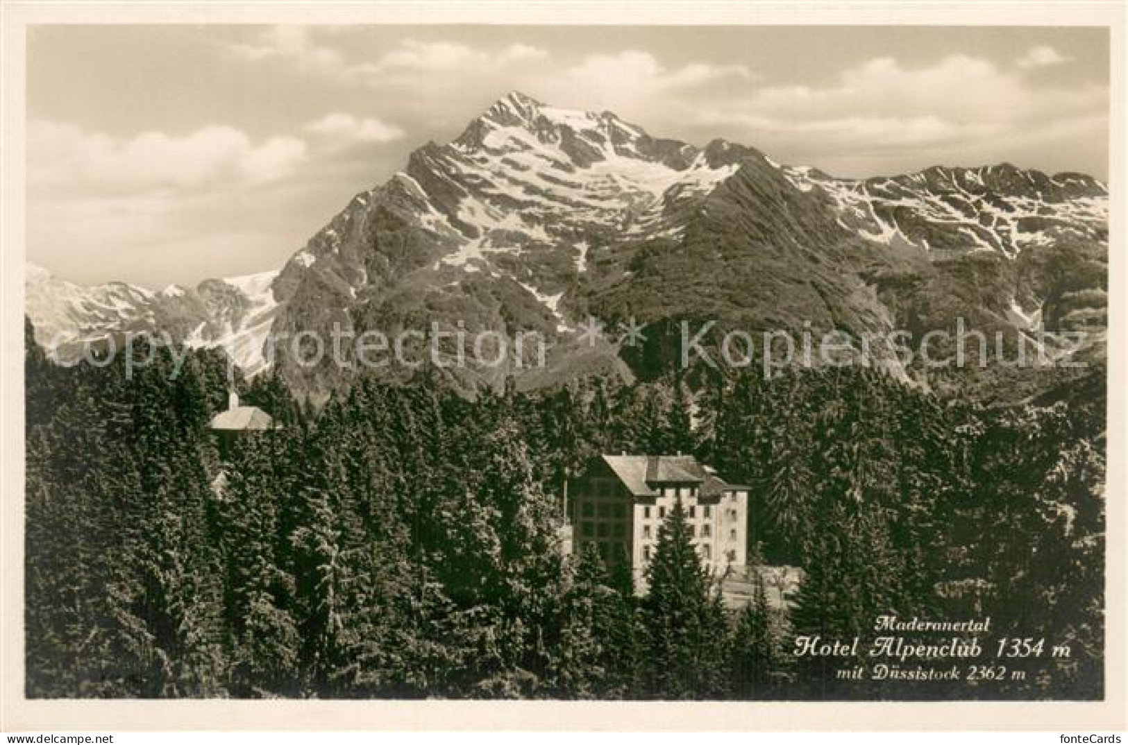 13737989 Maderanertal Hotel Alpenclub Mit Duessistock Maderanertal - Sonstige & Ohne Zuordnung