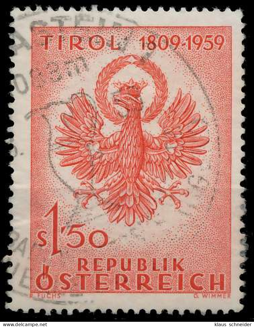 ÖSTERREICH 1959 Nr 1067 Gestempelt X1F56F6 - Gebruikt