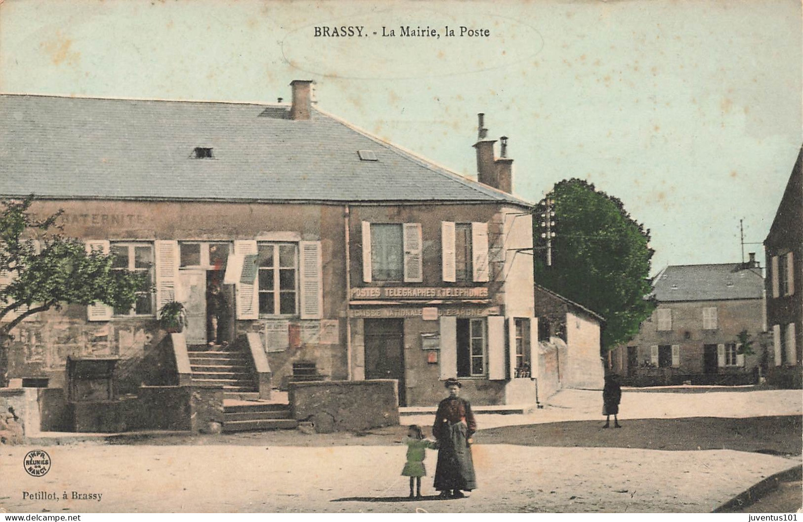 CPA Brassy-La Mairie-La Poste-Timbre     L2910 - Altri & Non Classificati