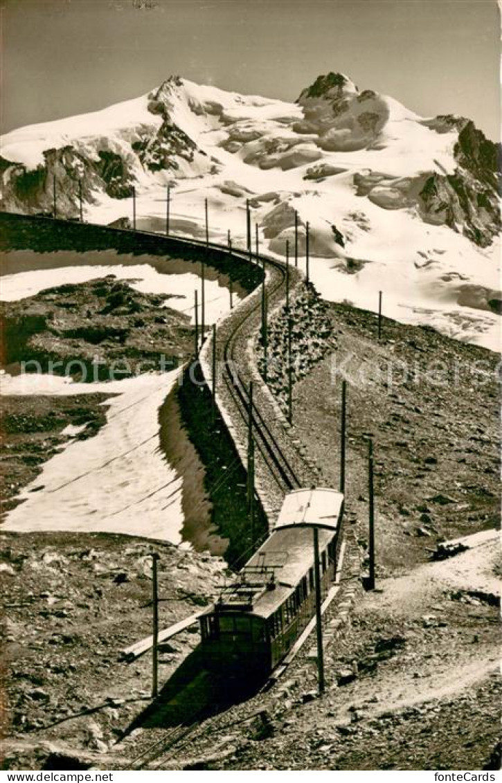 13737349 Zermatt VS Gornergrat Bahn Mit Monte Posa Zermatt VS - Other & Unclassified