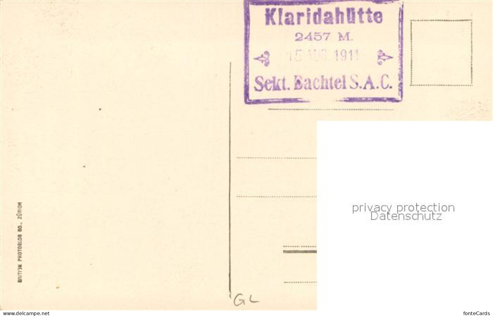 13737329 Klausenstrasse Mit Claridenstock Klausenstrasse - Andere & Zonder Classificatie