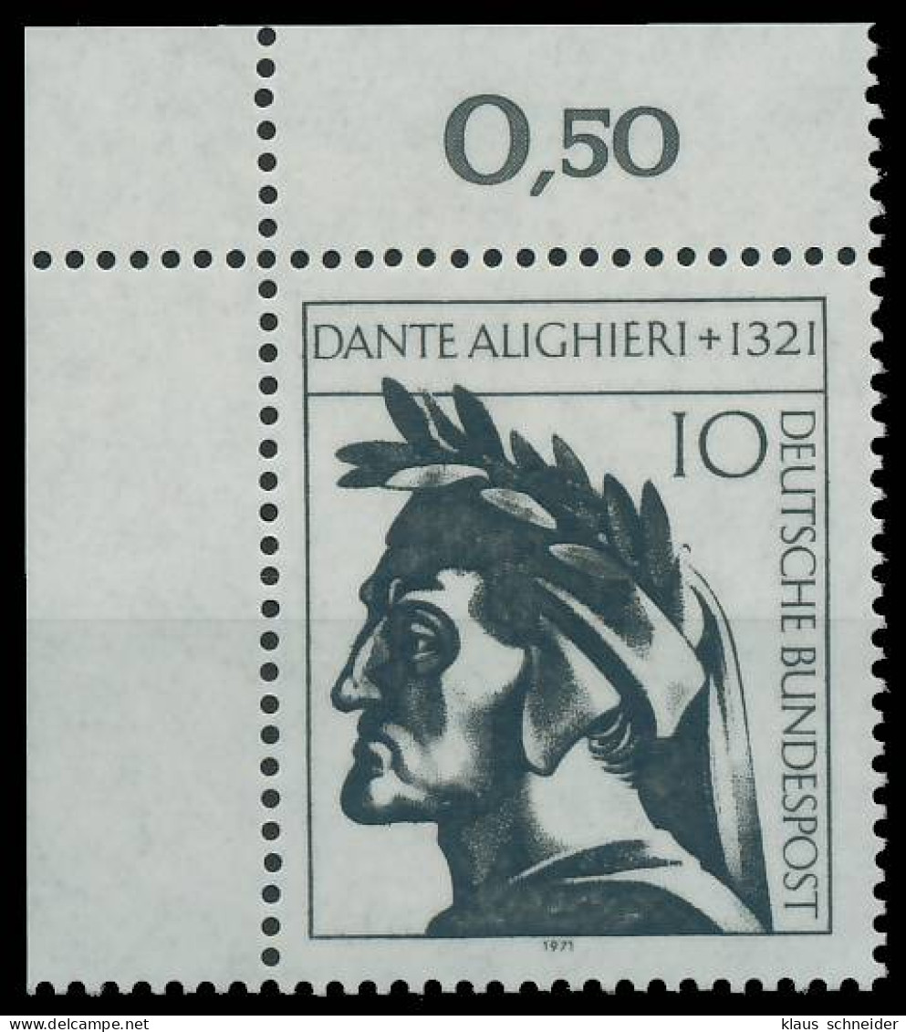 BRD BUND 1971 Nr 693 Postfrisch ECKE-OLI X2F3792 - Unused Stamps
