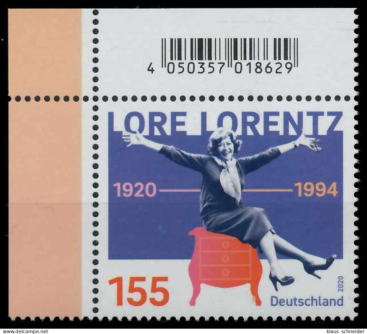 BRD BUND 2020 Nr 3565 Postfrisch ECKE-OLI SEE1596 - Unused Stamps