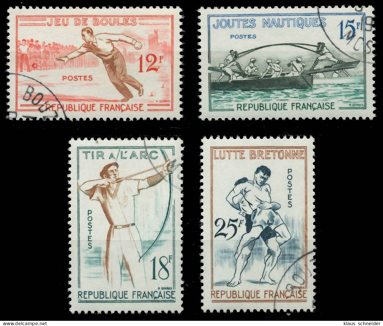 FRANKREICH 1958 Nr 1197-1200 Gestempelt X3EC21E - Used Stamps