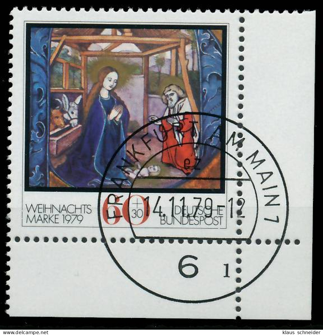 BRD BUND 1979 Nr 1032 Zentrisch Gestempelt FORMNUMMER 1 X3EED32 - Used Stamps