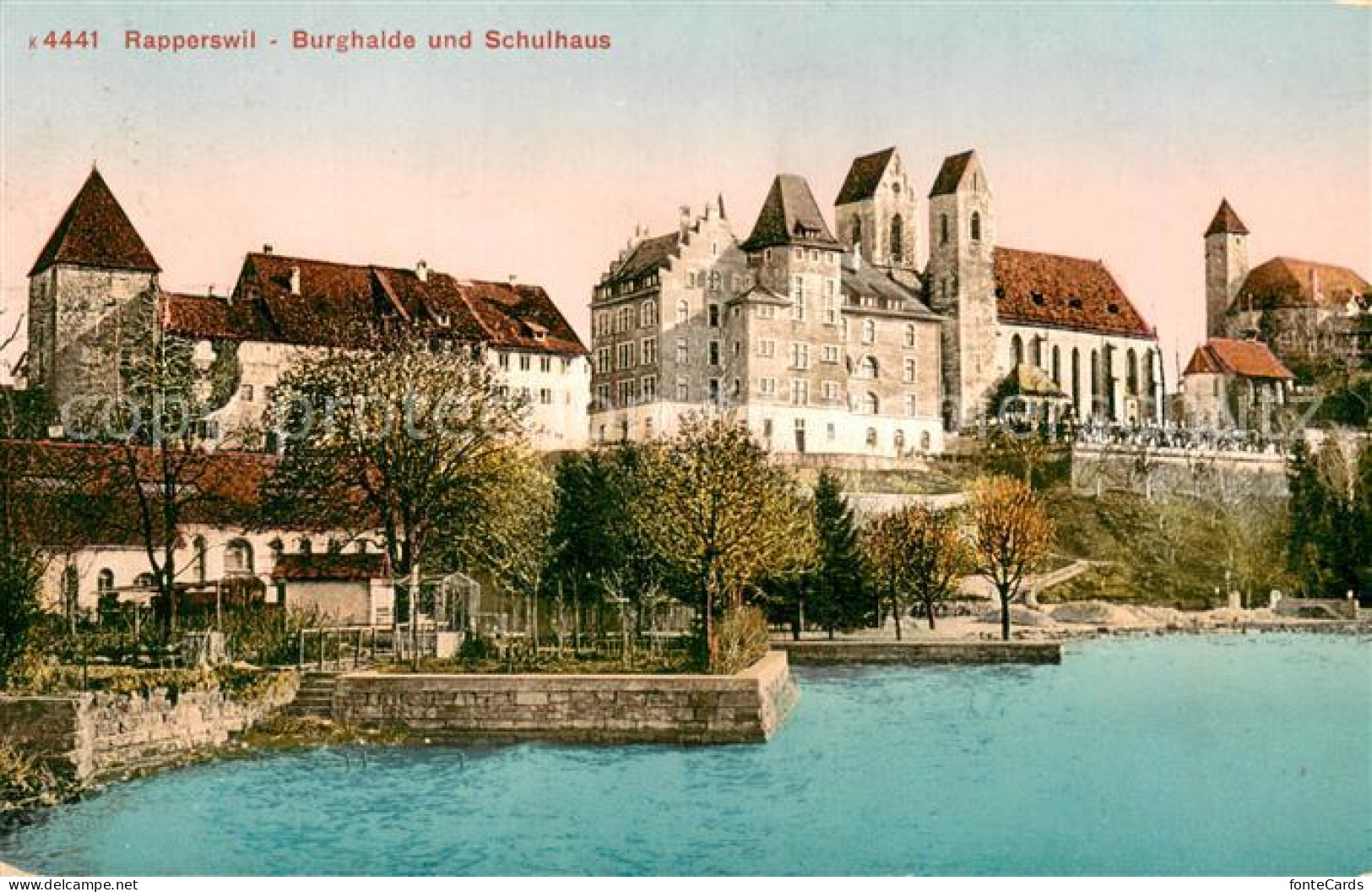 13735947 Rapperswil Zuerichsee BE Burghalde Und Schulhaus  - Sonstige & Ohne Zuordnung
