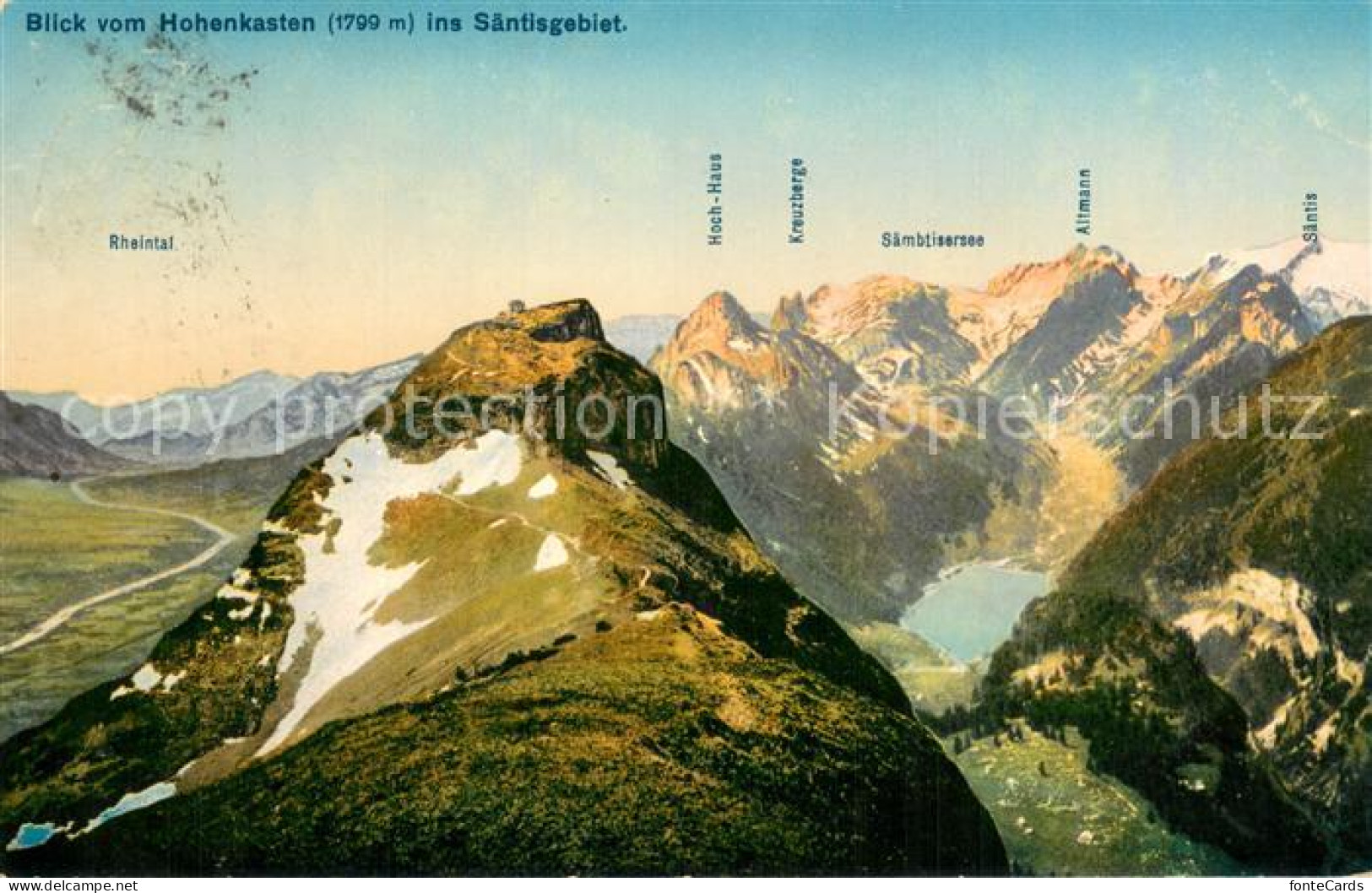 13735929 Hohenkasten Hoher Kasten 1799m IR Blick Ins Saentisgebiet Mit Hochhaus  - Autres & Non Classés