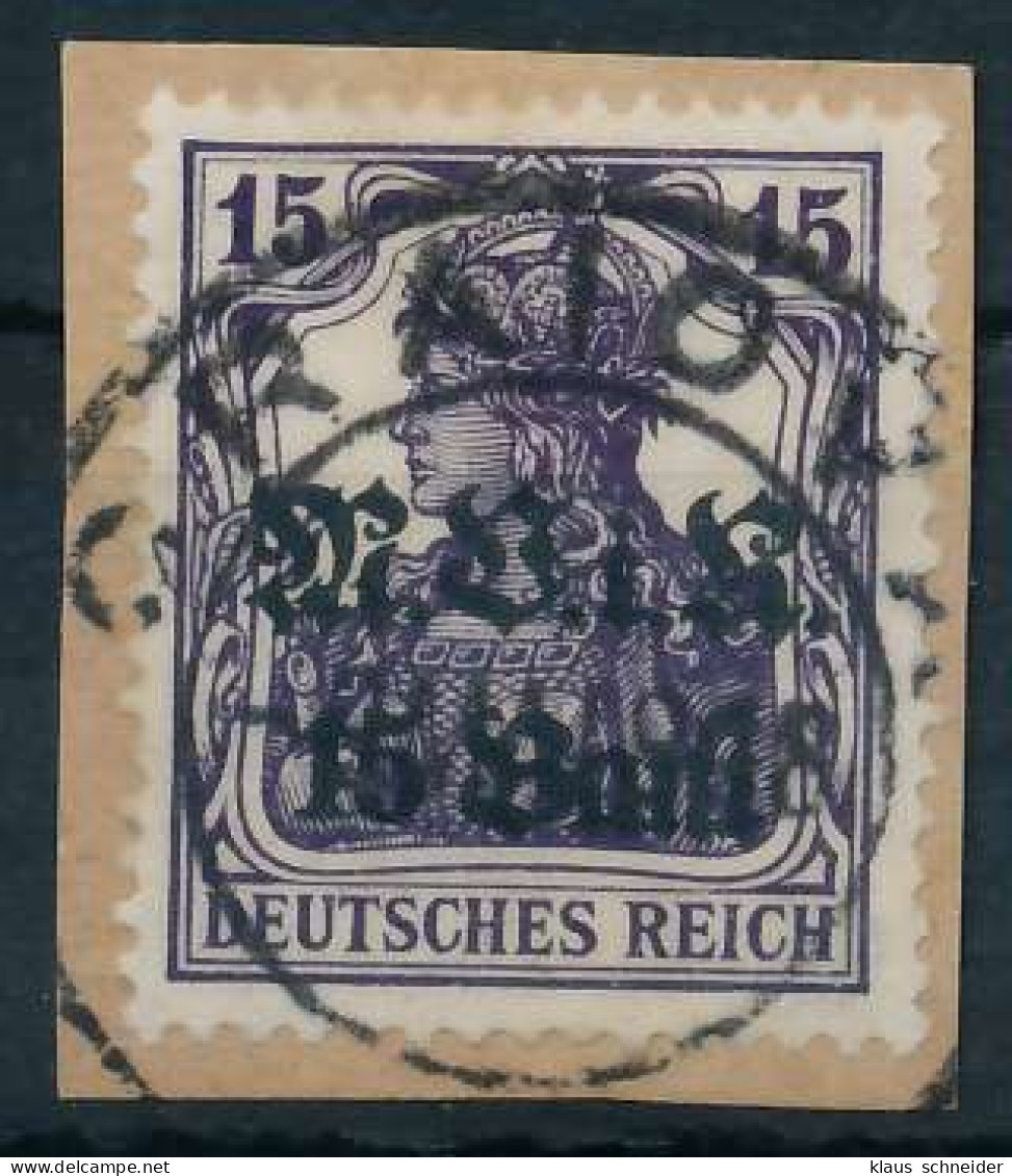 BES. 1WK D-MV RUMÄNIEN Nr 5a Zentrisch Gestempelt Briefstück ATTE X410E26 - Bezetting 1914-18