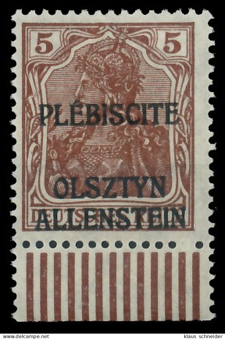 ALLENSTEIN Nr II Postfrisch Gepr. X410FEE - Altri & Non Classificati