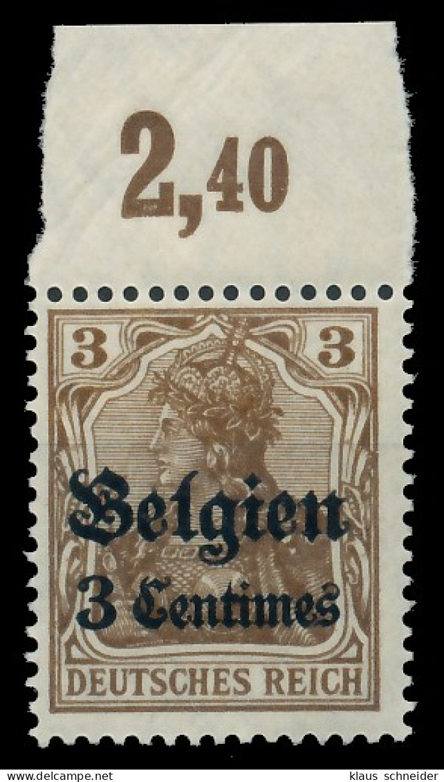 BES. 1WK LANDESPOST BELGIEN Nr 1 POR Postfrisch ORA X4112A2 - Bezetting 1914-18
