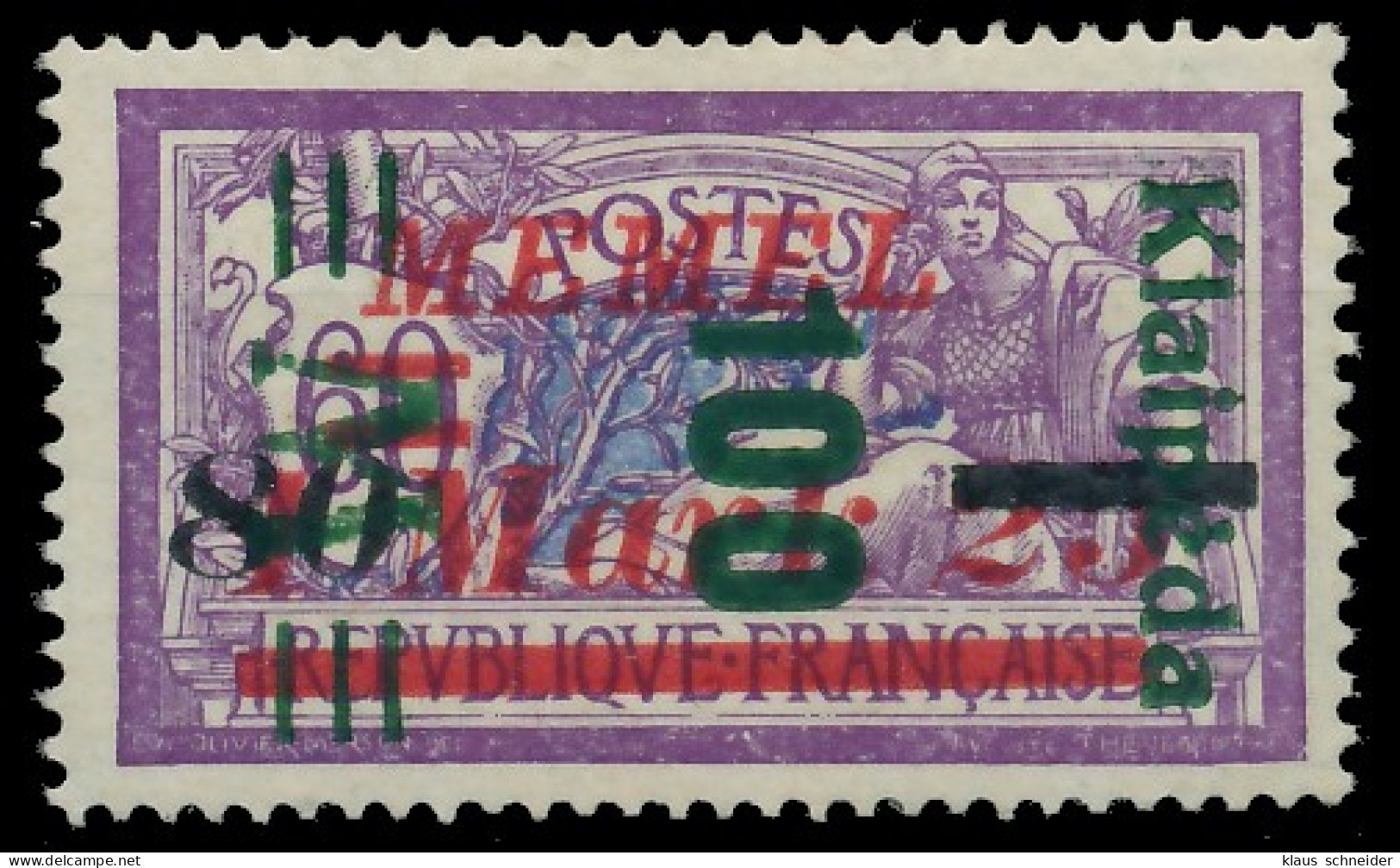 MEMEL 1923 Nr 164K Ungebraucht Gepr. X4114D2 - Memelgebiet 1923