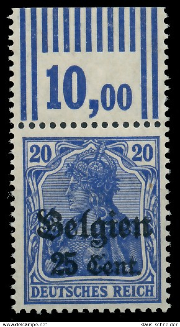 BES. 1WK LANDESPOST BELGIEN Nr 18a WOR 2-9-2 Postfrisch X43B106 - Ocupación 1914 – 18