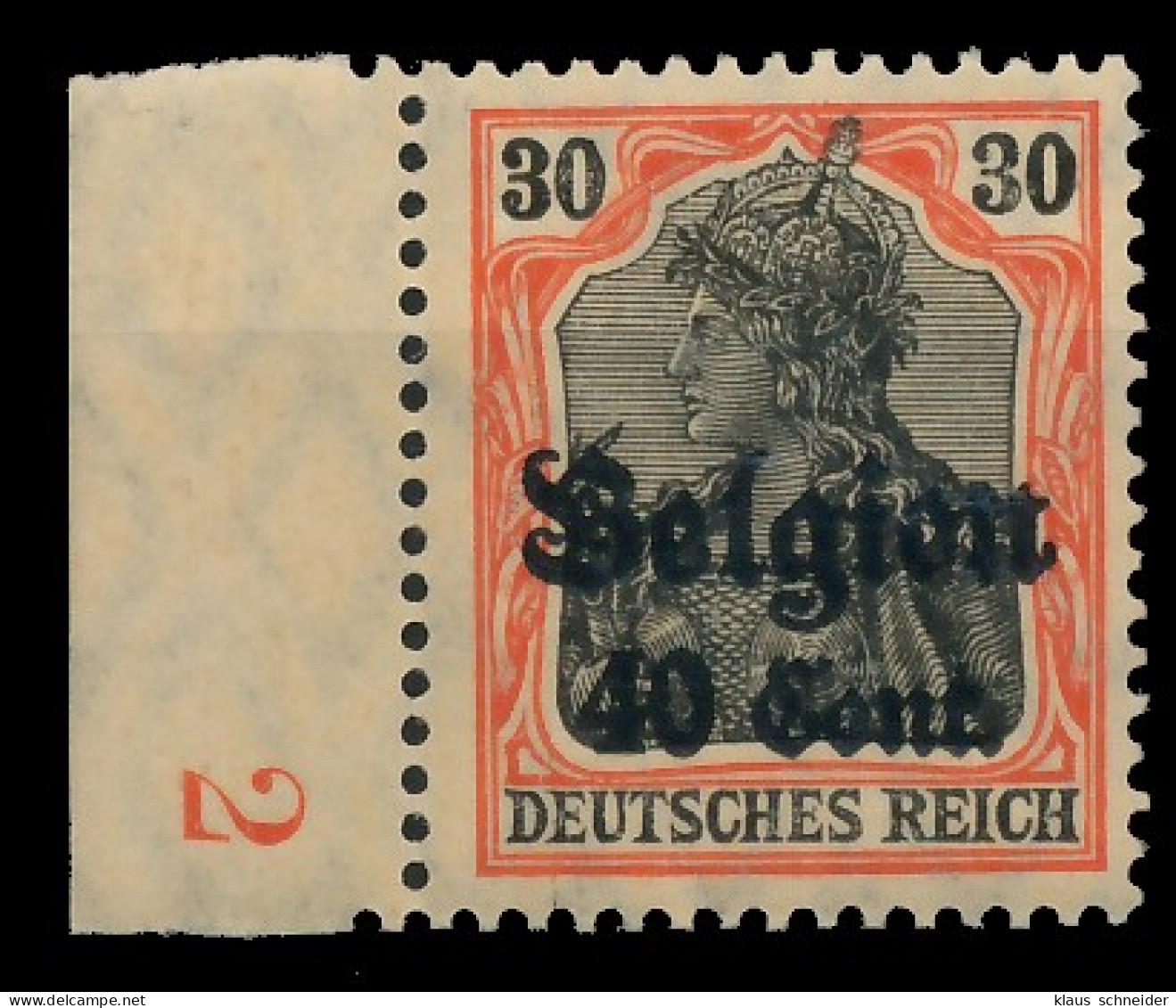 BES. 1WK LANDESPOST BELGIEN Nr 19 Postfrisch SRA X43B1DA - Ocupación 1914 – 18