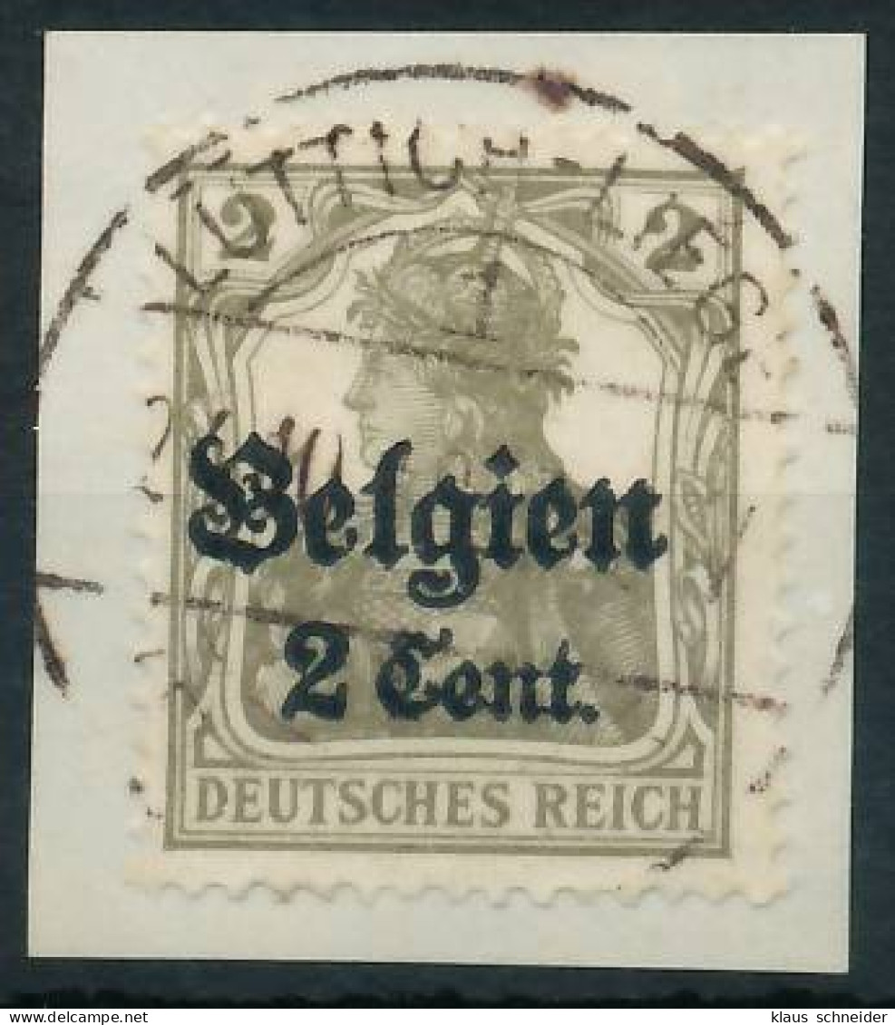 BES. 1WK LANDESPOST BELGIEN Nr 10 Zentrisch Gestempelt Briefstück X44315A - Besetzungen 1914-18