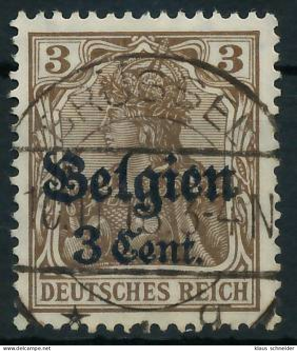 BES. 1WK LANDESPOST BELGIEN Nr 11aI Gestempelt Gepr. X4431CA - Besetzungen 1914-18