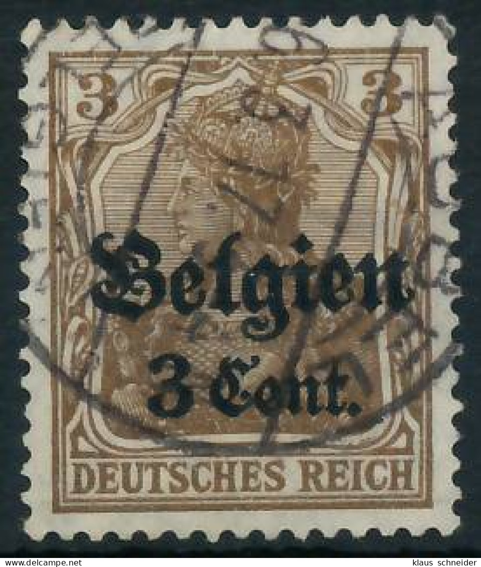 BES. 1WK LANDESPOST BELGIEN Nr 11aI Gestempelt Gepr. X4431B6 - Besetzungen 1914-18