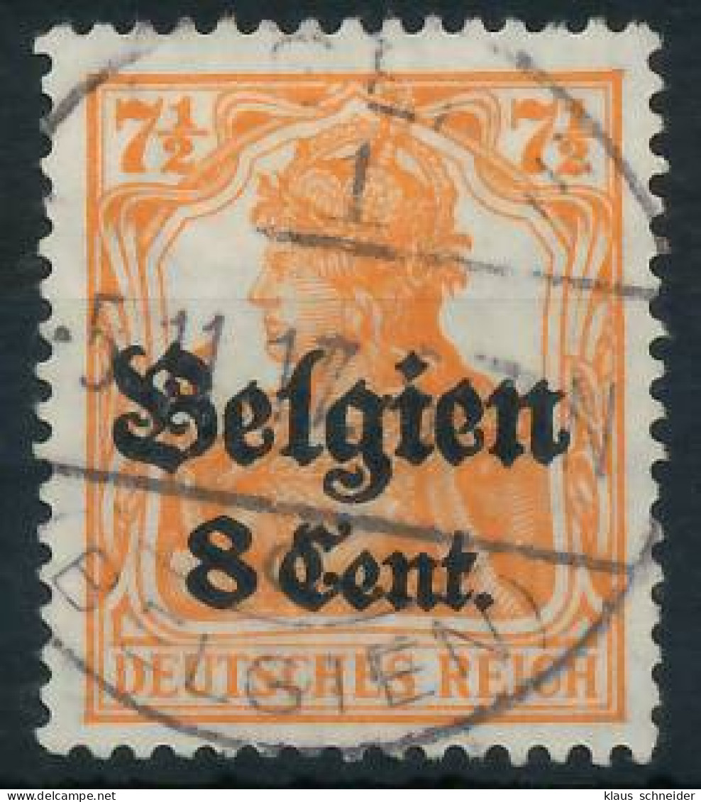 BES. 1WK LANDESPOST BELGIEN Nr 13aI Gestempelt Gepr. X44321E - Occupazione 1914 – 18