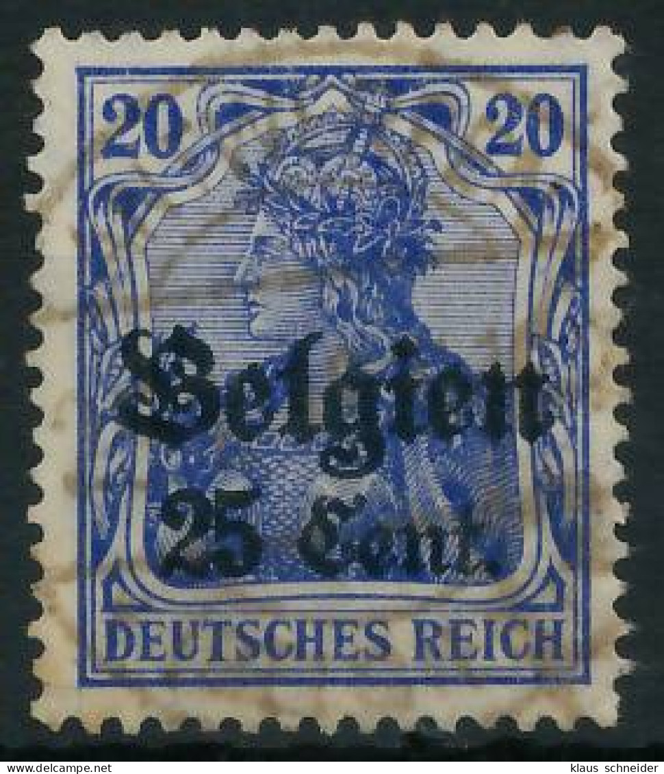 BES. 1WK LANDESPOST BELGIEN Nr 18a Gestempelt Gepr. X4432CA - Occupazione 1914 – 18