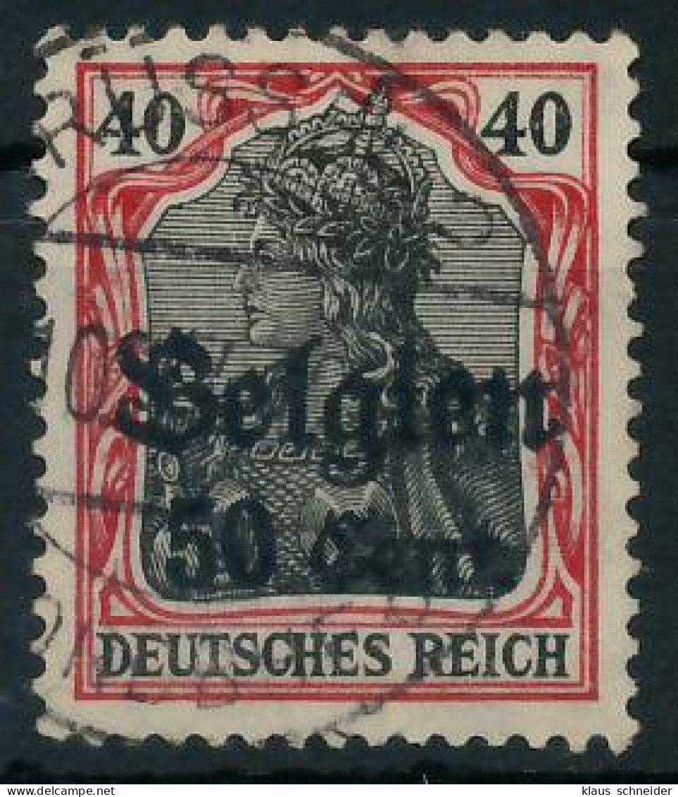 BES. 1WK LANDESPOST BELGIEN Nr 20bII Gestempelt Gepr. X443336 - Besetzungen 1914-18