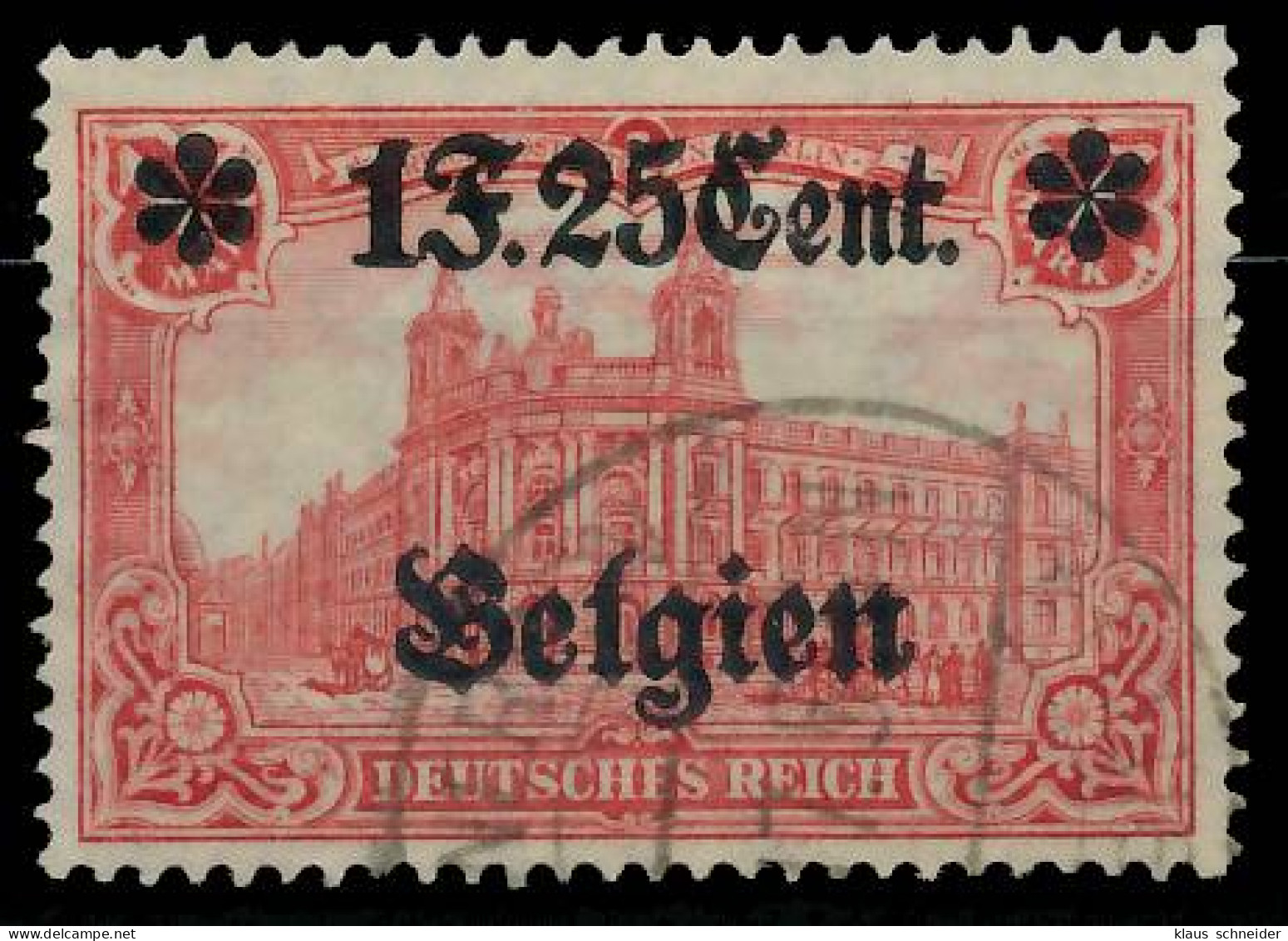 BES. 1WK LANDESPOST BELGIEN Nr 23II Gestempelt X44335A - Occupazione 1914 – 18