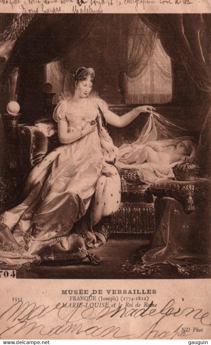 CPA - MARIE-LOUISE Et Le Roi Rome - Tableau De FRANQUE Joseph... Edition ND.Photo - Beroemde Vrouwen