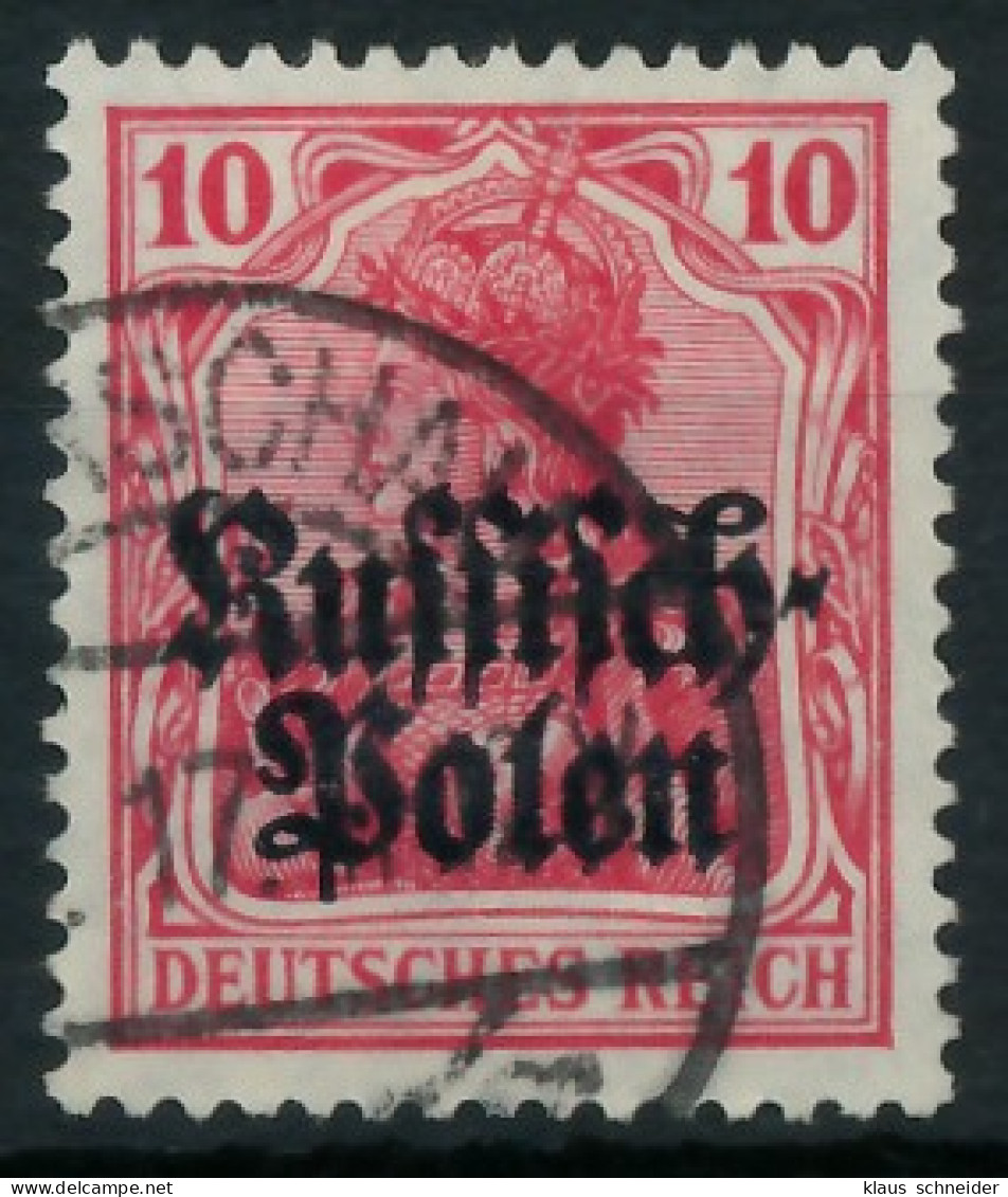 BES. 1WK D-POST IN POLEN Nr 3 Gestempelt X44354E - Besetzungen 1914-18