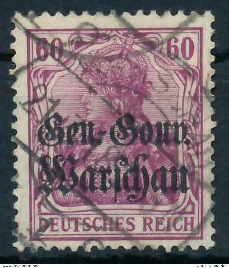 BES. 1WK D-POST IN POLEN Nr 16 Gestempelt X462DC2 - Occupazione 1914 – 18